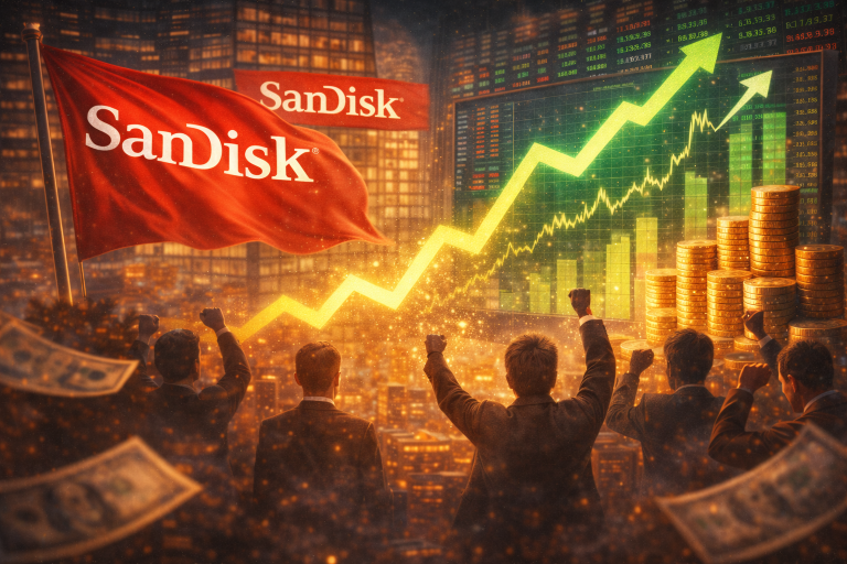 SanDisk stocks rockets another 16% today: why analyst see further upside ahead